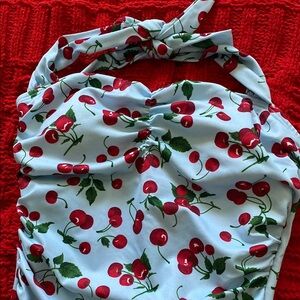 Cherry Patterned Halter Top
